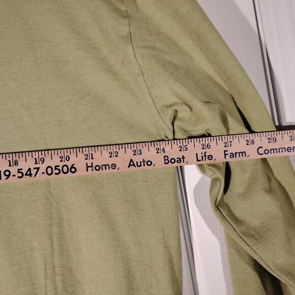 Dickies tshirt mens XLT XL XLarge TALL green graphic tee long sleeve work - Picture 7 of 11